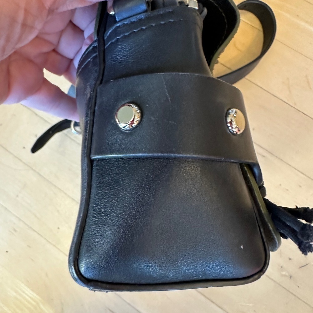 3.1 Phillip Lim Bianca Olive/Black fringed crossbody. CB220 - Picture 5 of 6